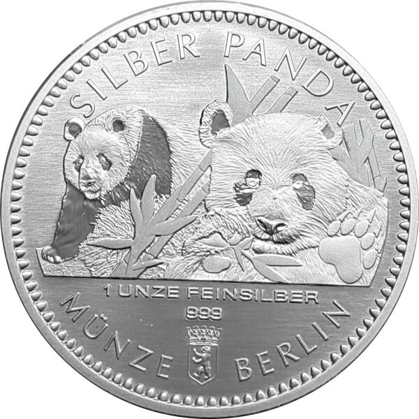 Deutschland Münze Berlin Panda 2016 1 oz Silber