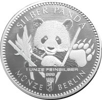 Deutschland Münze Berlin Panda 2017 1 oz Silber