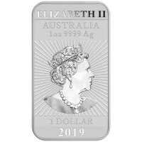 Australien Rectangular Dragon 2019 1 oz Silber