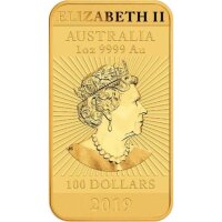 Australien Rectangular Dragon 2019 1 oz Gold