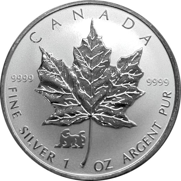 Kanada Maple Leaf 1998 "Tiger" 1 oz Silber