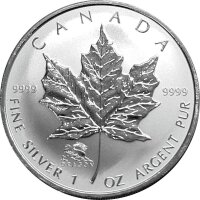 Kanada Maple Leaf 2000 1 oz Silber - Privy Mark Lunar Drache