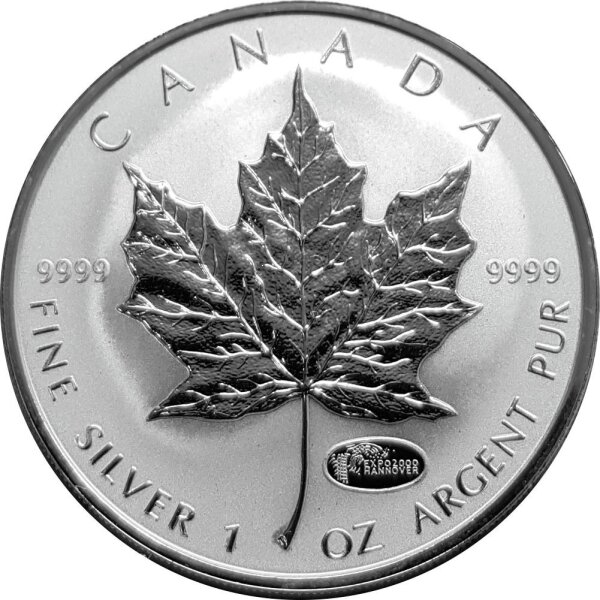 Kanada Maple Leaf 2000 "EXPO Hannover" 1 oz Silber