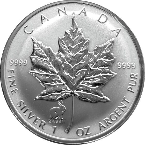 Kanada Maple Leaf 1999 "Hase" 1 oz Silber