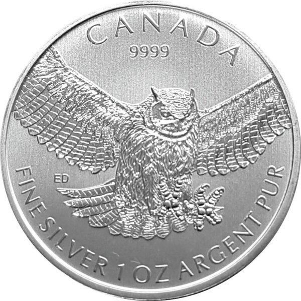 Kanada Birds of Prey 2015 Eule 1 oz Silber