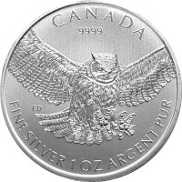 Kanada Birds of Prey 2015 Eule 1 oz Silber