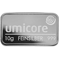 10 Gramm Silberbarren verschiedene Hersteller
