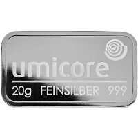 20 Gramm Silberbarren verschiedene Hersteller
