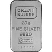 20 Gramm Silberbarren verschiedene Hersteller