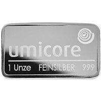 31,1 Gramm Silberbarren verschiedene Hersteller