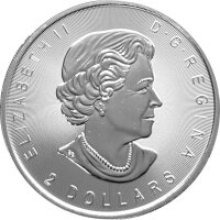 Kanada Wolf im Mondschein 2017 3/4 oz Silber - 2. Wahl