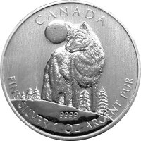Kanada Wildlife 1. Ausgabe 2011 Wolf 1 oz Silber