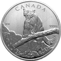 Kanada Wildlife 3. Ausgabe 2012 Puma 1 oz Silber