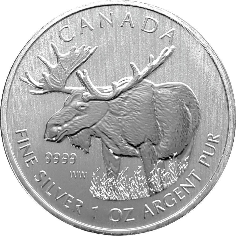 Kanada Wildlife 4. Ausgabe 2012 Elch 1 oz Silber