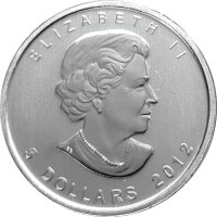 Kanada Wildlife 4. Ausgabe 2012 Elch 1 oz Silber