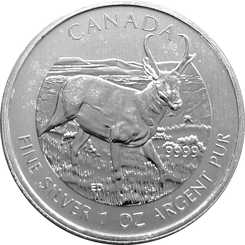 Kanada Wildlife 5. Ausgabe 2013 Antilope 1 oz Silber