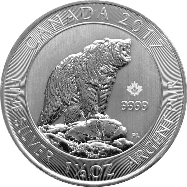 Kanada Grizzly 2017 1,5 oz Silber