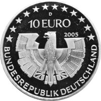 Deutschland 10 Euro Gedenkmünzen 2002 - 2010...