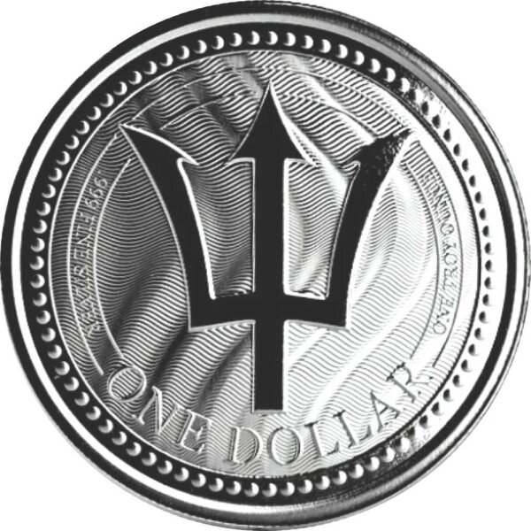 Barbados Trident - Dreizack 2017 1 oz Silber