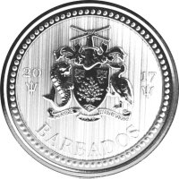 Barbados Trident - Dreizack 2017 1 oz Silber