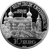 Österreich 10 Euro 2004 Schloss Artstetten - PP im Etui