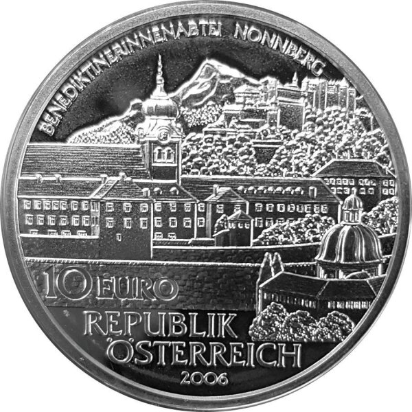 Österreich 10 Euro 2006 Abtei Nonnberg - PP im Etui