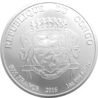 Kongo African Lion - Löwe 2016 1 oz Silber