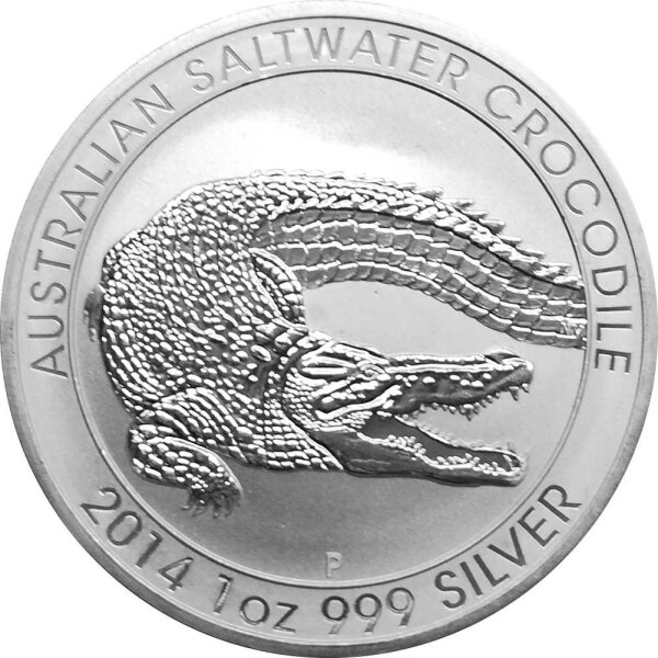Australien Salzwasserkrokodil 2014 1 oz Silber