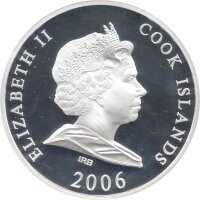 Cook Islands 10 Dollars 2006 - Weltdenkmäler "Freiheitsstatue" - Silber PP Skulpturmünze teilvergoldet