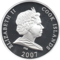 Cook Islands 10 Dollars 2007 - Weltdenkmäler "Taj Mahal" - Silber PP Skulpturmünze teilvergoldet