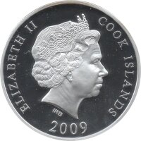 Cook Islands 10 Dollars 2009 - Weltdenkmäler "Kaiser Wilhelm Gedächtniskirche" - Silber PP Skulpturmünze teilvergoldet