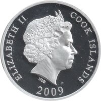 Cook Islands 10 Dollars 2009 - Weltdenkmäler "Rialto Brücke" - Silber PP Skulpturmünze teilvergoldet