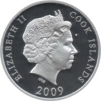 Cook Islands 10 Dollars 2009 - Weltdenkmäler "Burj al Arab" - Silber PP Skulpturmünze teilvergoldet