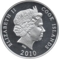 Cook Islands 10 Dollars 2010 - Weltdenkmäler "Turm von Belém" - Silber PP Skulpturmünze teilvergoldet