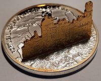 Cook Islands 10 Dollars 2010 - Weltdenkmäler "Nationalpalast Pena" - Silber PP Skulpturmünze teilvergoldet