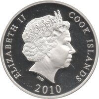 Cook Islands 10 Dollars 2010 - Weltdenkmäler "Kapellbrücke" - Silber PP Skulpturmünze teilvergoldet