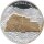 Cook Islands 10 Dollars 2010 - Weltdenkmäler "Potala Palast" - Silber PP Skulpturmünze teilvergoldet