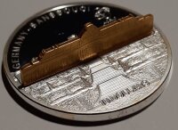 Cook Islands 10 Dollars 2010 - Weltdenkmäler "Schloss Sanssouci" - Silber PP Skulpturmünze teilvergoldet