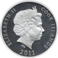 Cook Islands 10 Dollars 2011 - Weltdenkmäler "Kaiserdom zu Speyer" - Silber PP Skulpturmünze teilvergoldet