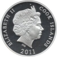 Cook Islands 10 Dollars 2011 - Weltdenkmäler "Burg Eltz" - Silber PP Skulpturmünze teilvergoldet