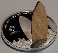 Cook Islands 10 Dollars 2013 - Weltdenkmäler "30 St. Mary Axe" - Silber PP Skulpturmünze teilvergoldet
