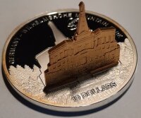 Cook Islands 10 Dollars 2013 - Weltdenkmäler "Bergpark Wilhelmshöhe" - Silber PP Skulpturmünze teilvergoldet