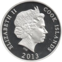 Cook Islands 10 Dollars 2013 - Weltdenkmäler "Guggenheim-Museum" - Silber PP Skulpturmünze teilvergoldet