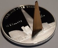 Cook Islands 10 Dollars 2013 - Weltdenkmäler "The Shard" - Silber PP Skulpturmünze teilvergoldet