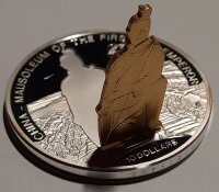 Cook Islands 10 Dollars 2015 - Weltdenkmäler "Terrakotta-Armee" - Silber PP Skulpturmünze teilvergoldet