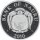 Nauru 10 Dollars 2010 - 20 Jahre Deutsche Einheit - Silber PP Skulpturmünze teilvergoldet