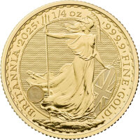 UK Britannia 2025 1/4 oz Gold