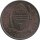 Botswana 5 Thebe 1976 - F.A.O. Hornvogel - Bronze