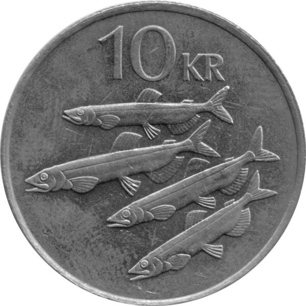 Island 10 Kronur 1984 - F.A.O. Lodde-Fische - Kupfer-Nickel