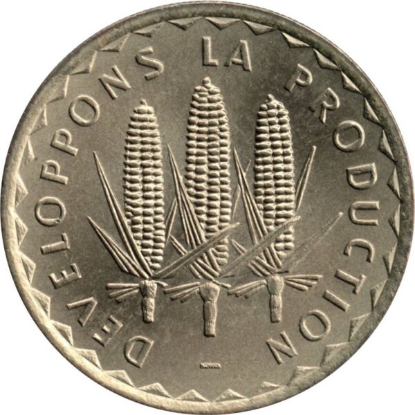 Mali 100 Francs 1975 - F.A.O. Maispflanzen - Nickel-Messing